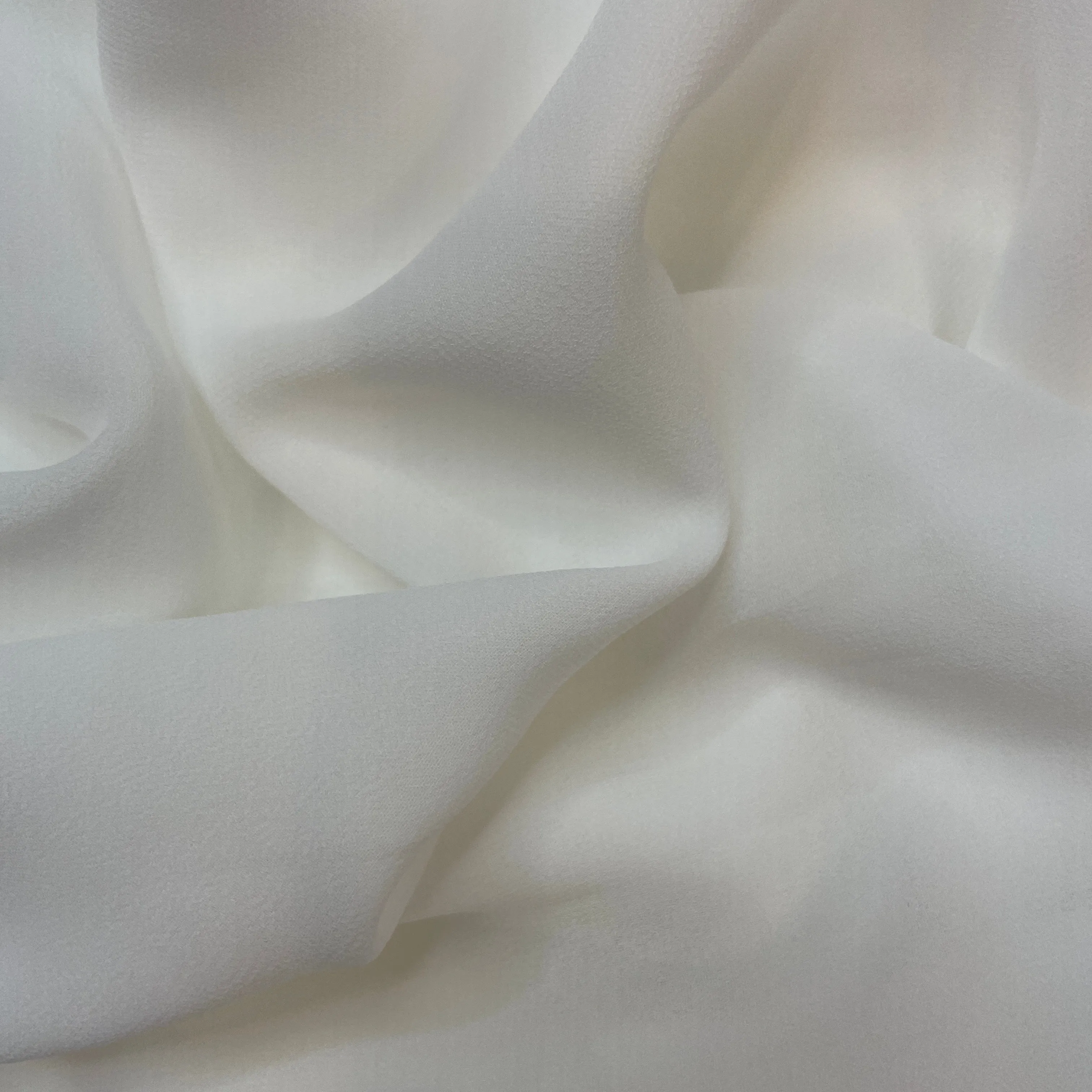 2.8m ivory viscose georgette