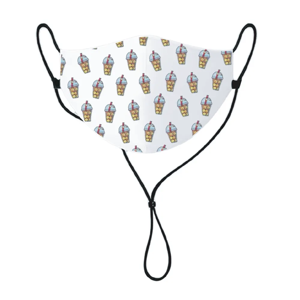 Anti-Bacterial Face Mask with Long Adjustable Strap