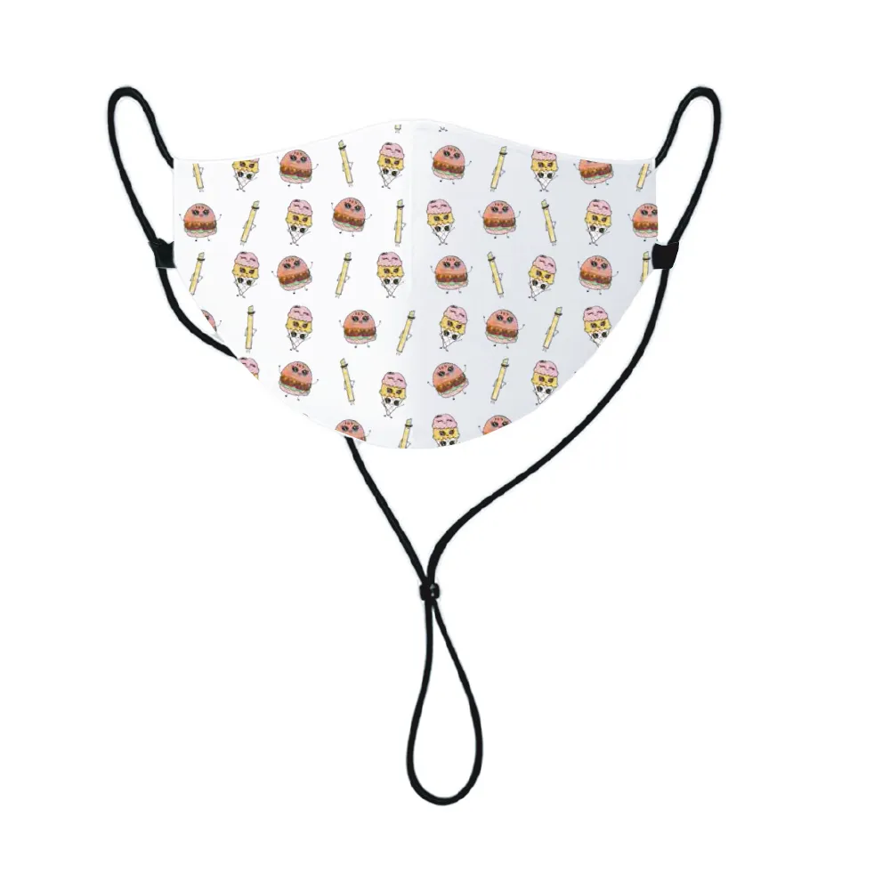 Anti-Bacterial Face Mask with Long Adjustable Strap