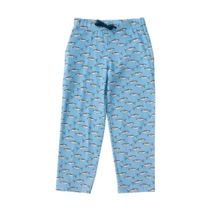 Blue Fish Print Lounge Pant