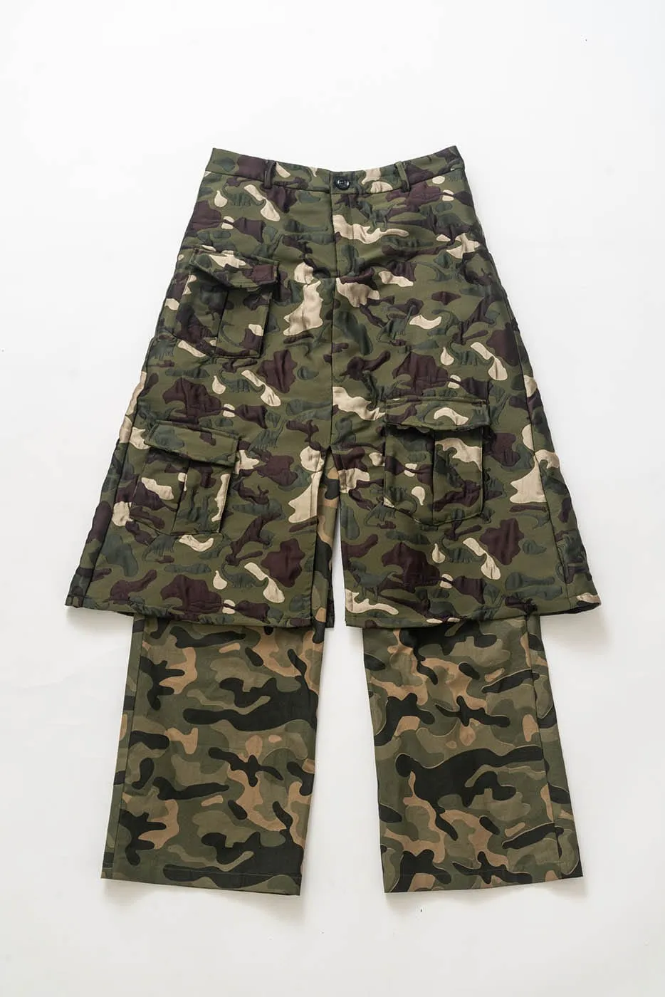 Camo Skirt Overlay Pants