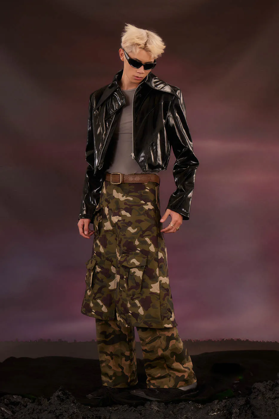 Camo Skirt Overlay Pants