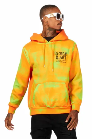 Cano Orange/Green Graphic Hoodie