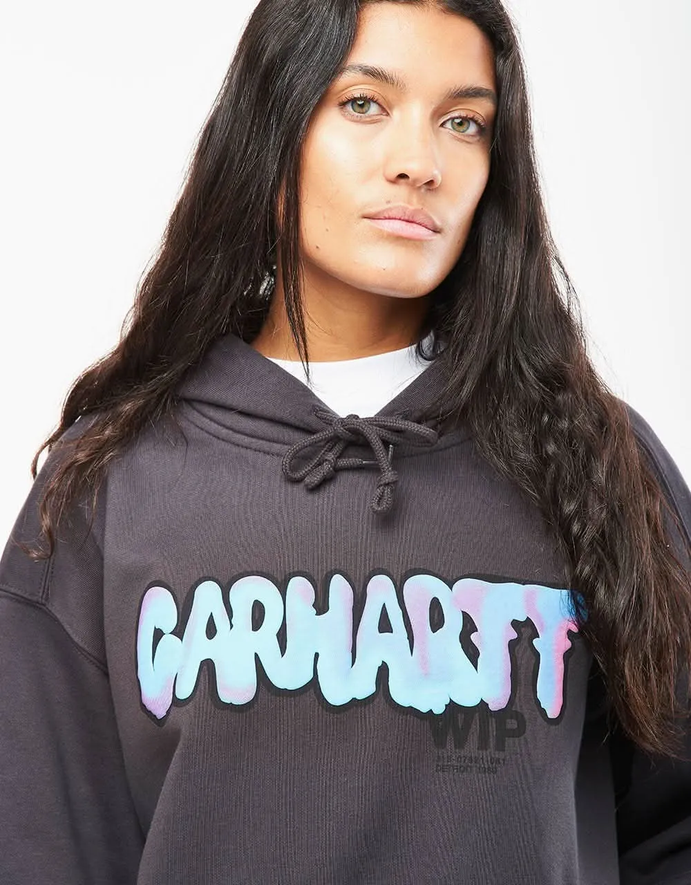 Carhartt WIP Hooded Drip Sweatshirt - Charcoal