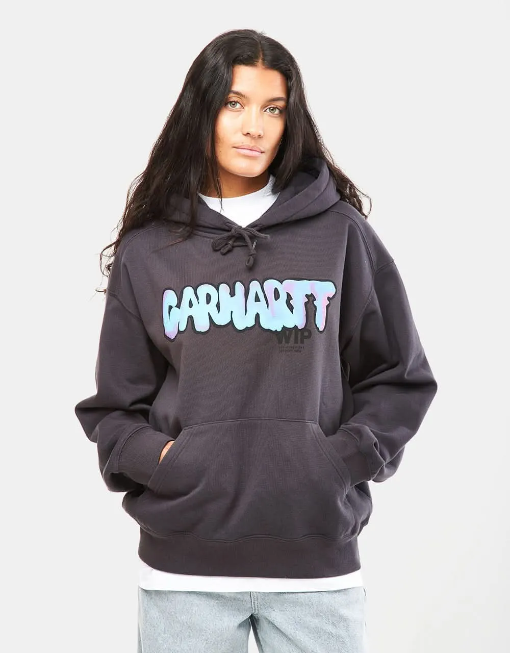 Carhartt WIP Hooded Drip Sweatshirt - Charcoal