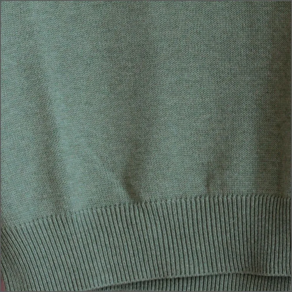 Casa Moda Sage Cotton Crew Neck^