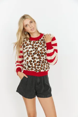 Chanelle Animal Print Sweater