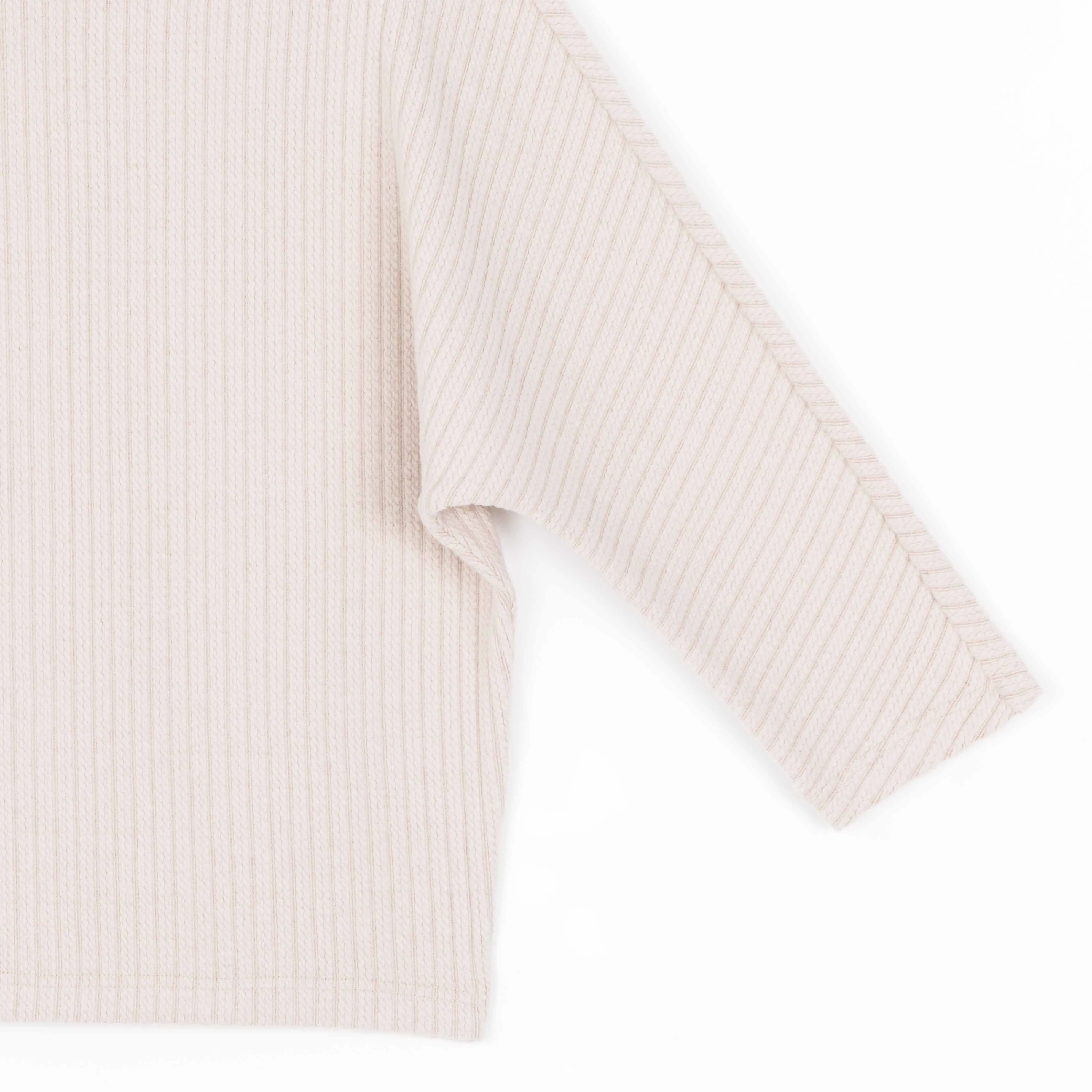 Chunky Ribbed - Funnel Neck Modern Sweater Top - Sand - Limited Sizes!