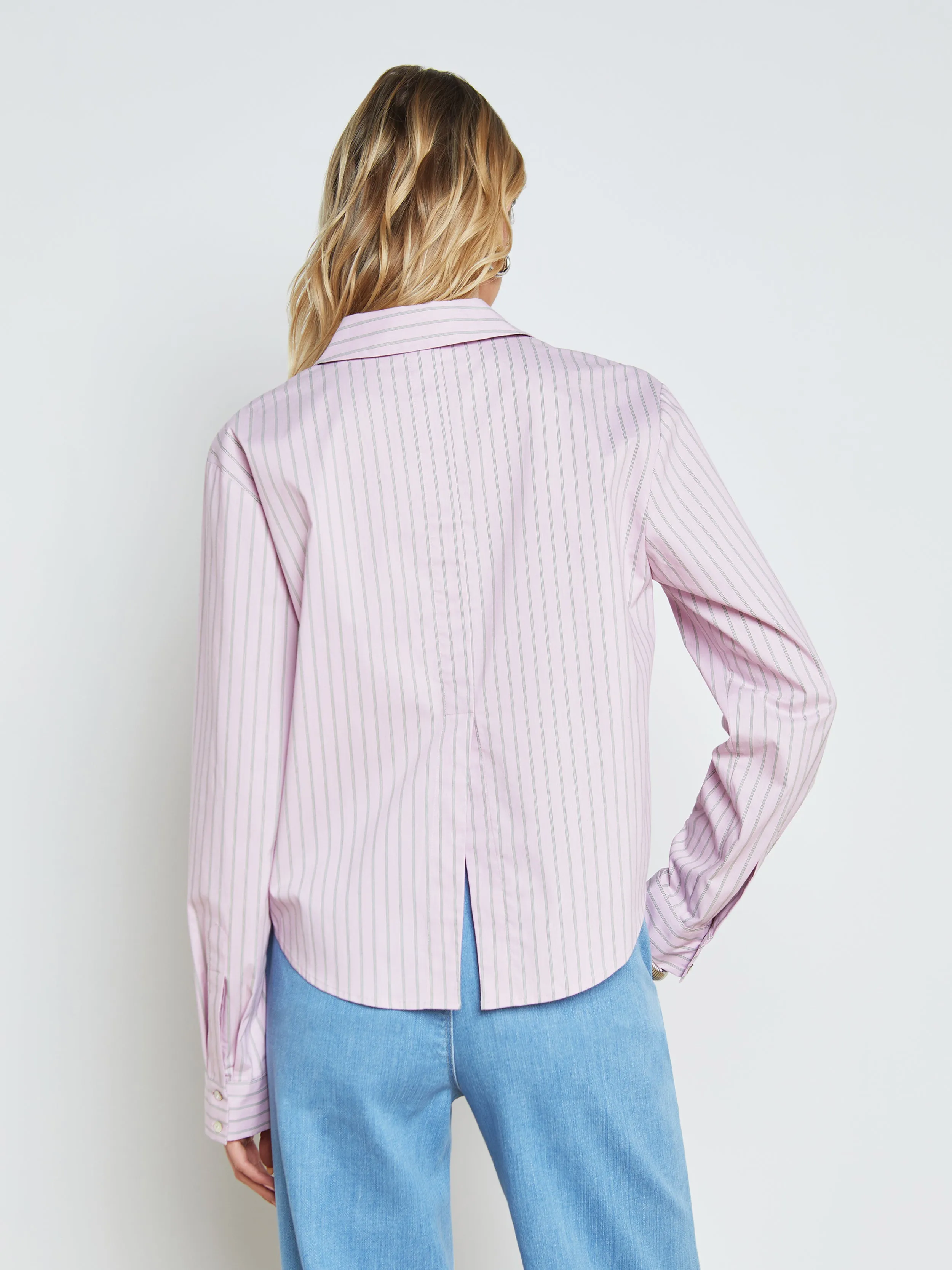 Cosette Striped Button-Down Shirt