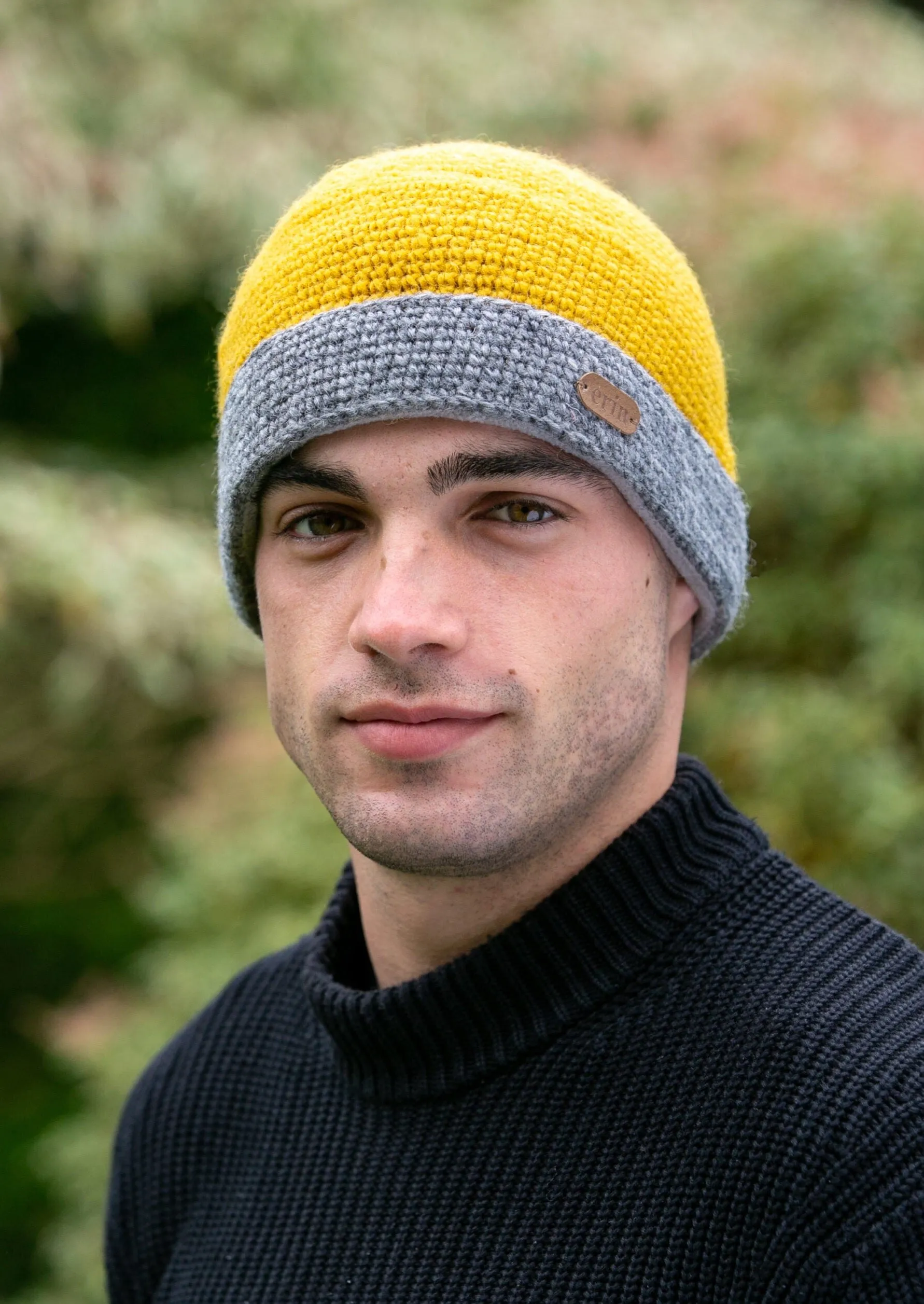 Crochet Turn up Hat | Yellow