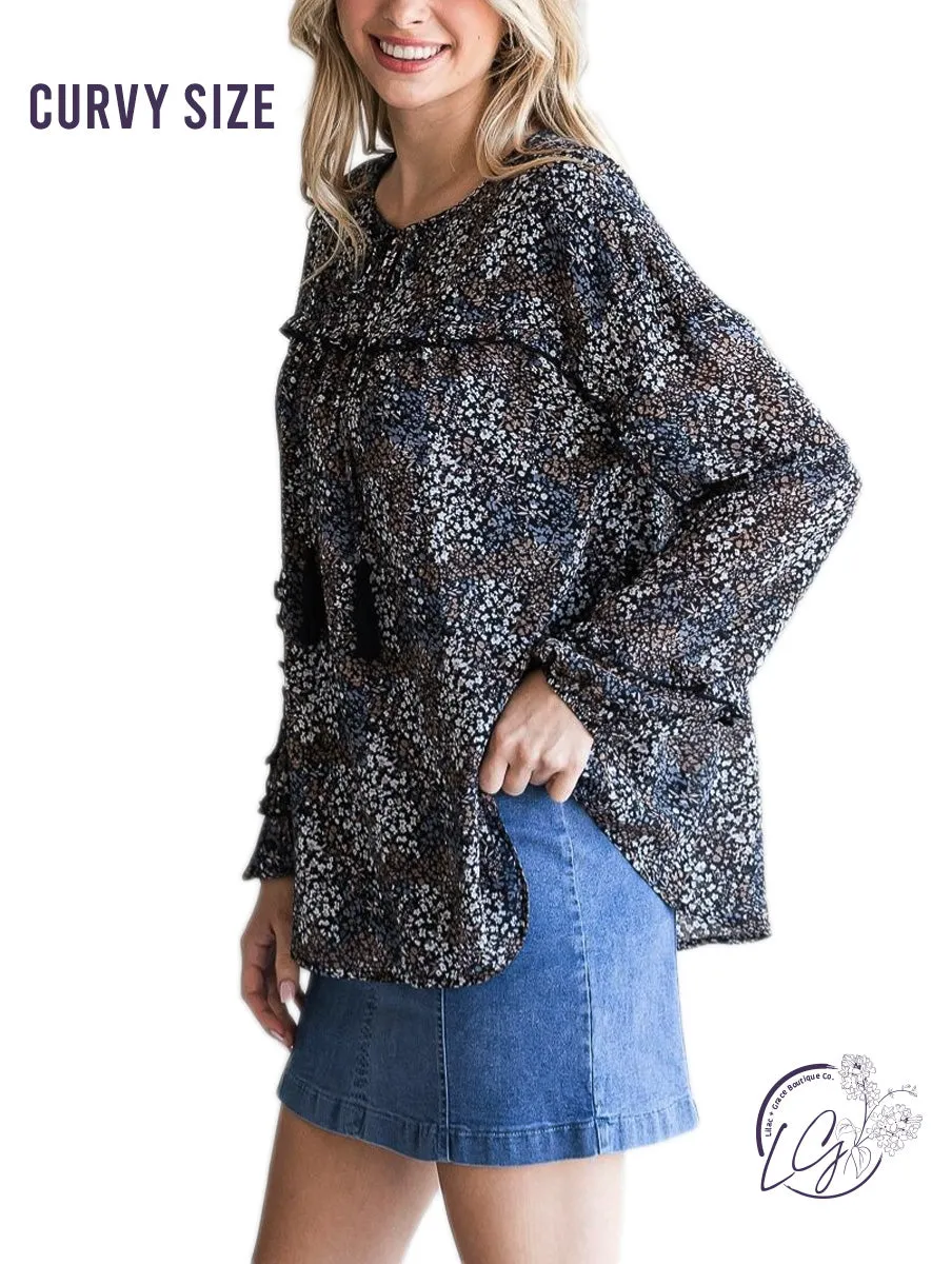 Curvy Blossom Delight Blouse