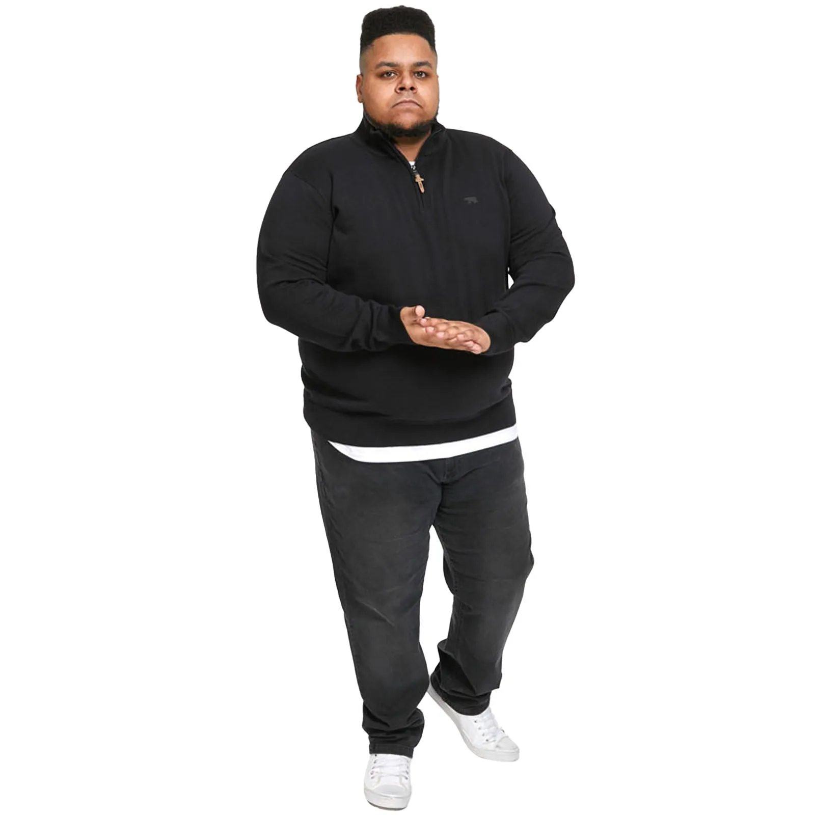 D555 Mens Giuseppe Big & Tall Half Zip Sweatshirt