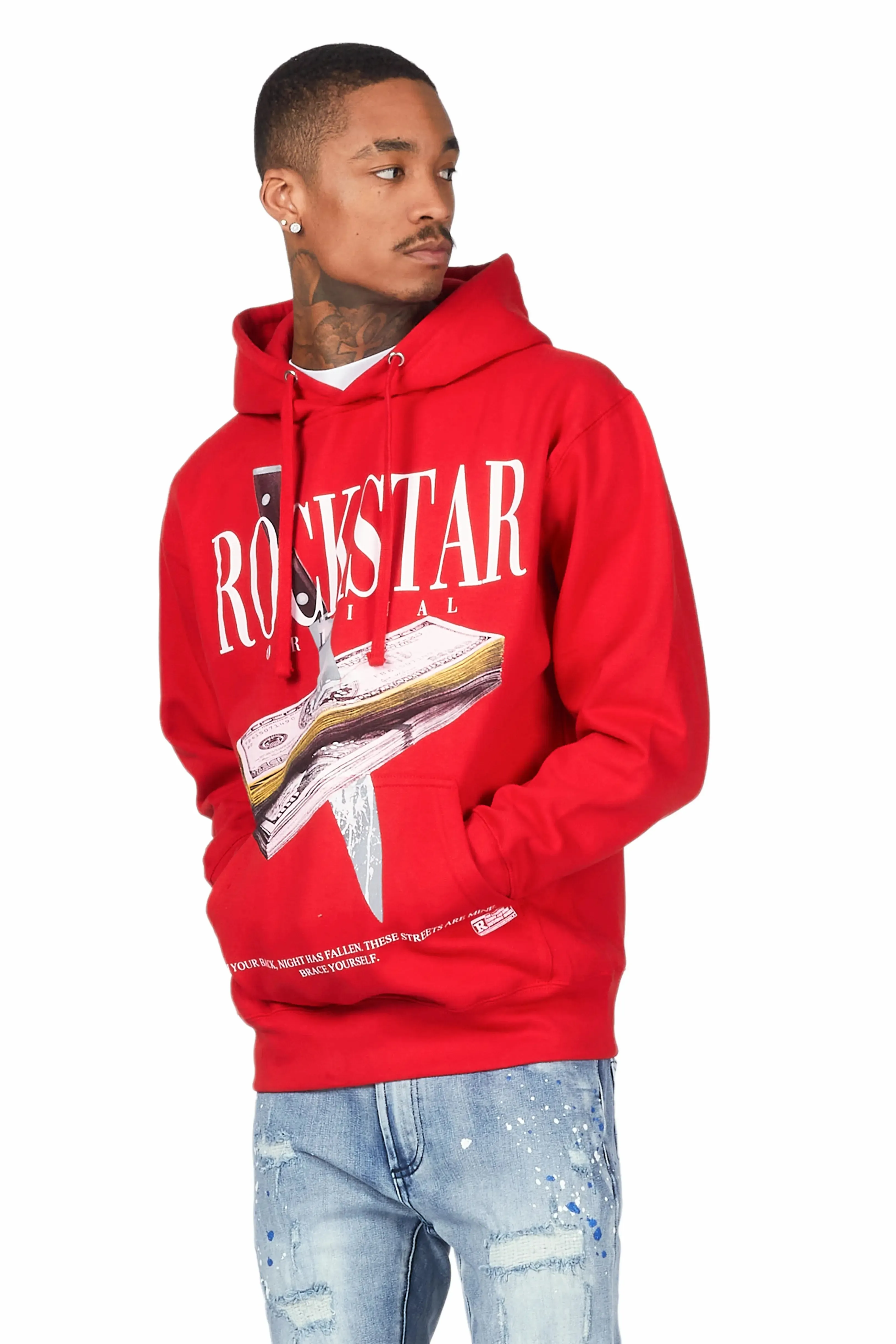 Dayte Nite Red Graphic Hoodie