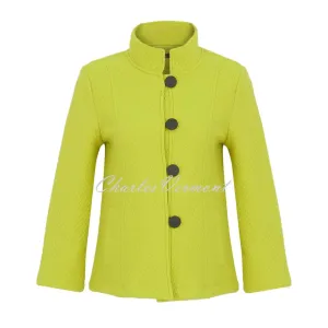 Dolcezza 'Colourful Sporty Chic' Patterned Button Jacket - Style 74214 (Citrus)