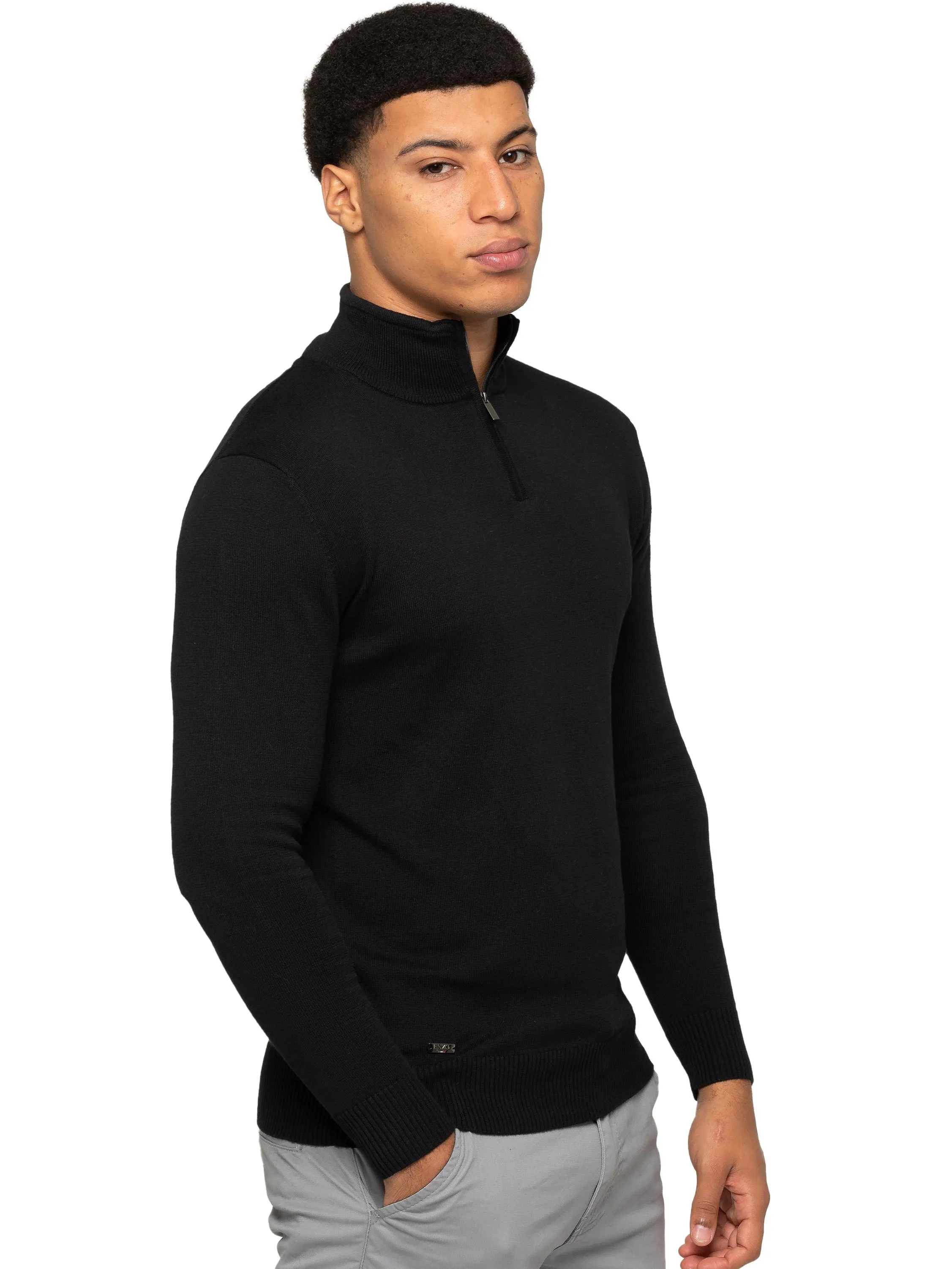 Enzo Milano | Mens Funnel Neck Knit Jumper