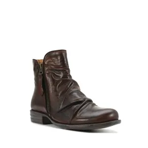 EOS Willet Leather Dress Or Casual Boot - Chestnut- Dark-Brown LAST ONE