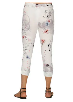 E'Talia Patterned Stretch Pants