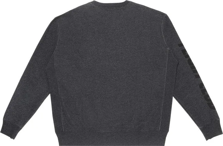 Flight Club Oversized Logo Crewneck 'Dark Gray' Sweatshirt, Gray