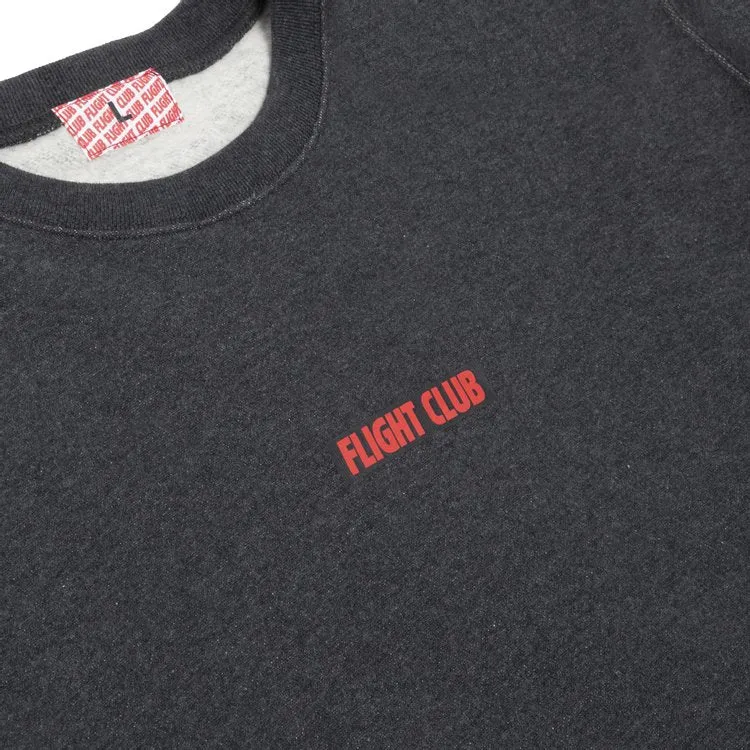 Flight Club Oversized Logo Crewneck 'Dark Gray' Sweatshirt, Gray