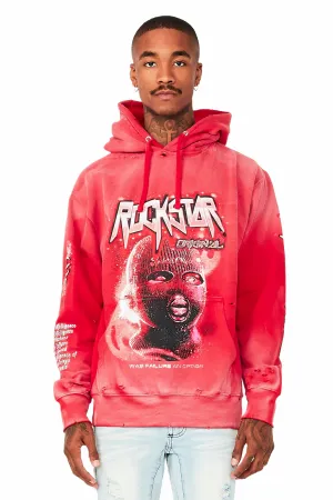 Ganen Red Graphic Hoodie