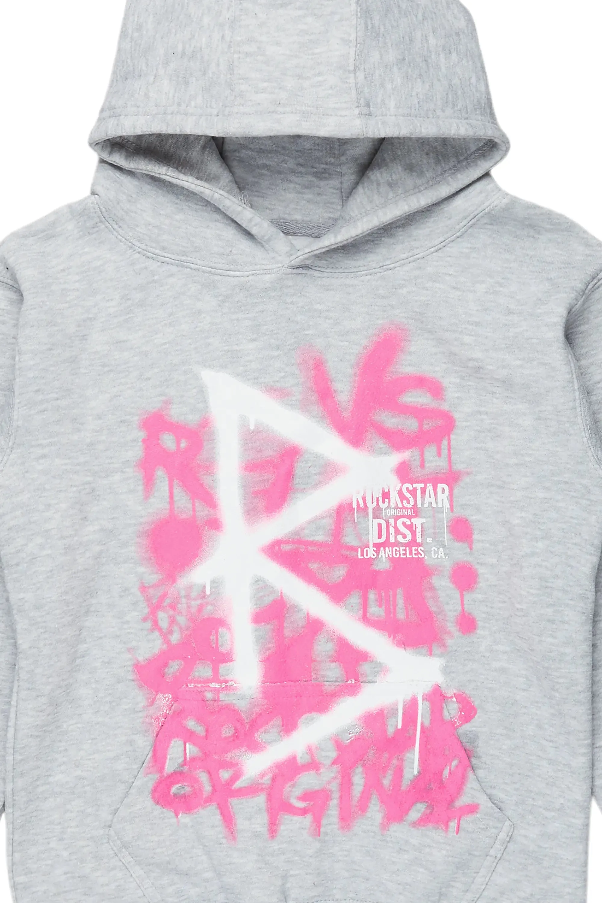 Girls Nahomy Grey Graphic Hoodie