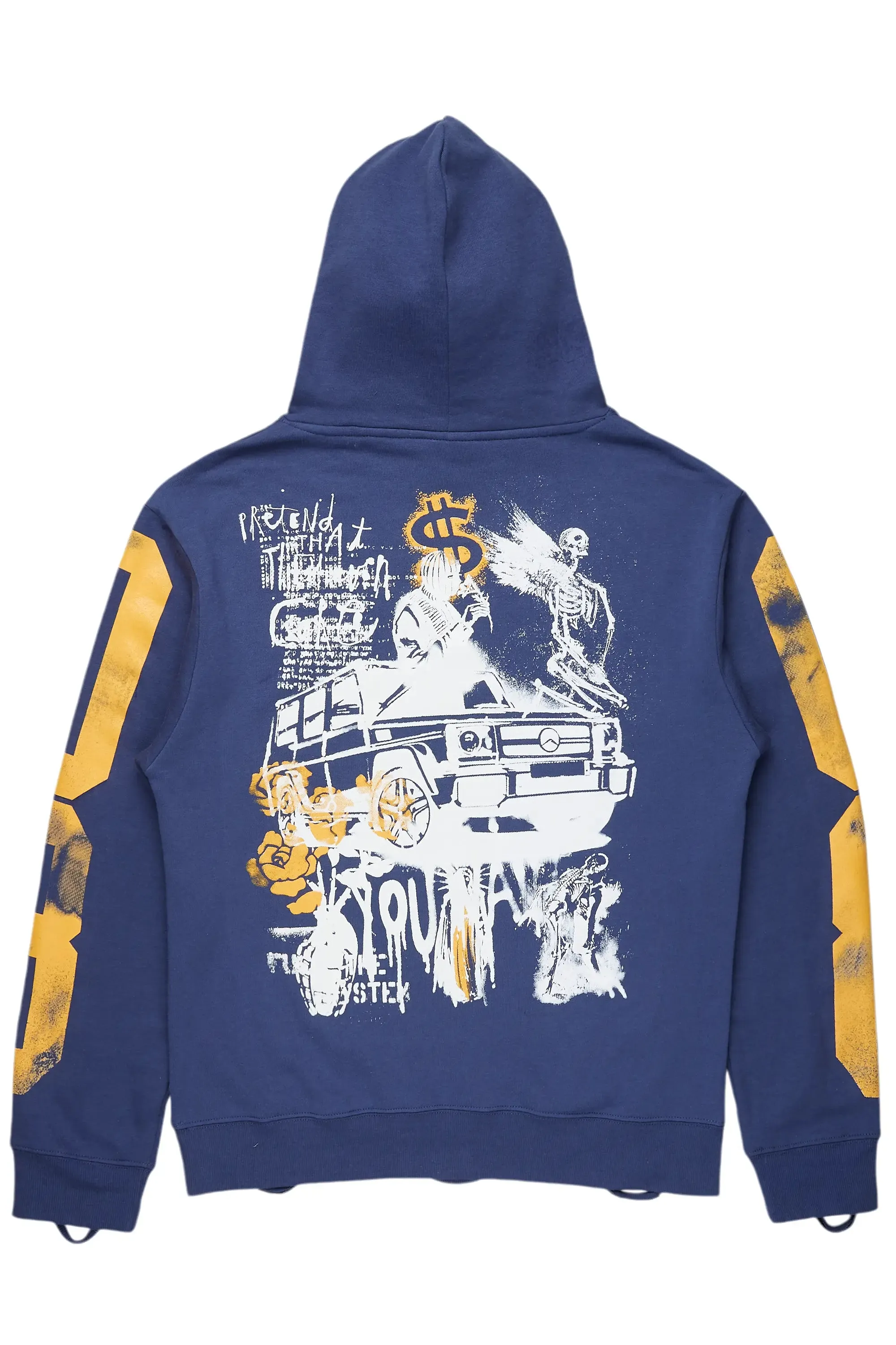 Grill Navy Graphic Hoodie