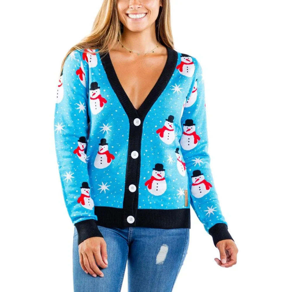 Holiday Sweater With Reindeer And Snowflake Design