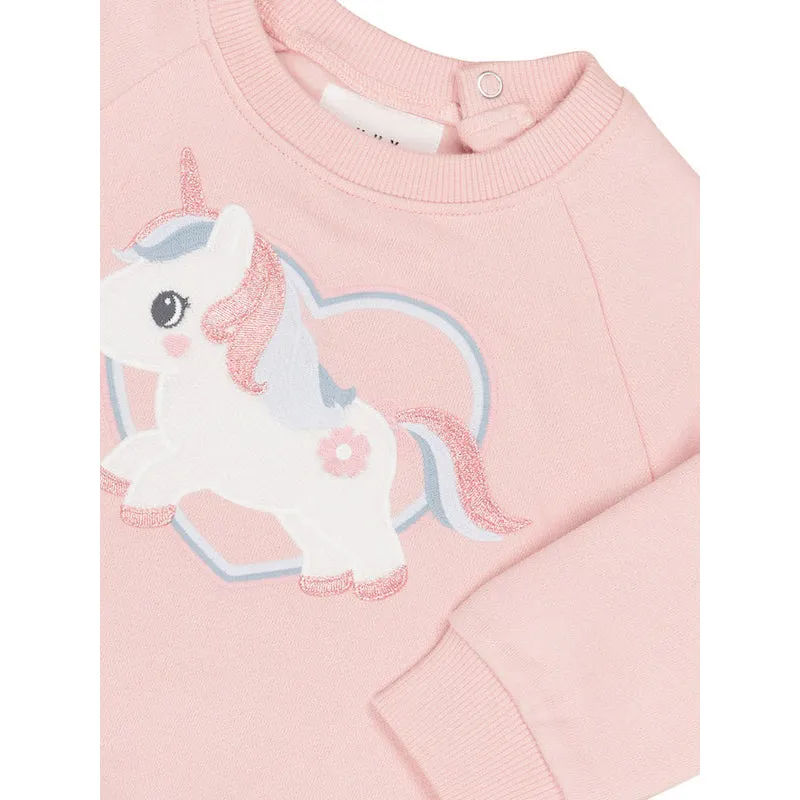 Huxbaby Unicorn Heart Sweatshirt - Fleece