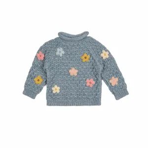 Jardin Sweater - Dusty Blue