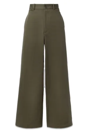 Johan Cotton-Twill Wide-Leg Pants