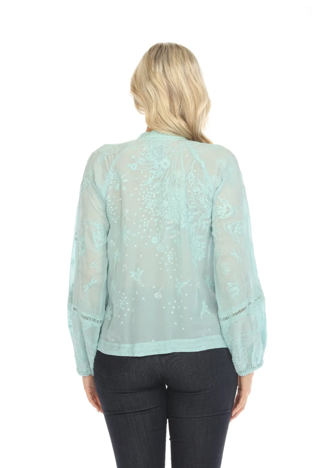 Johnny Was Gwyn Meadow Embroidered Jacket C40924 Boho Chic