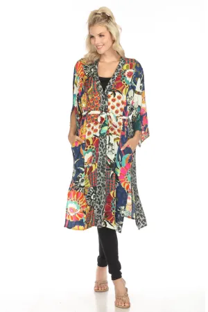 Johnny Was Kimbra Lovel Floral Long Kimono C48423A9 Boho Chic