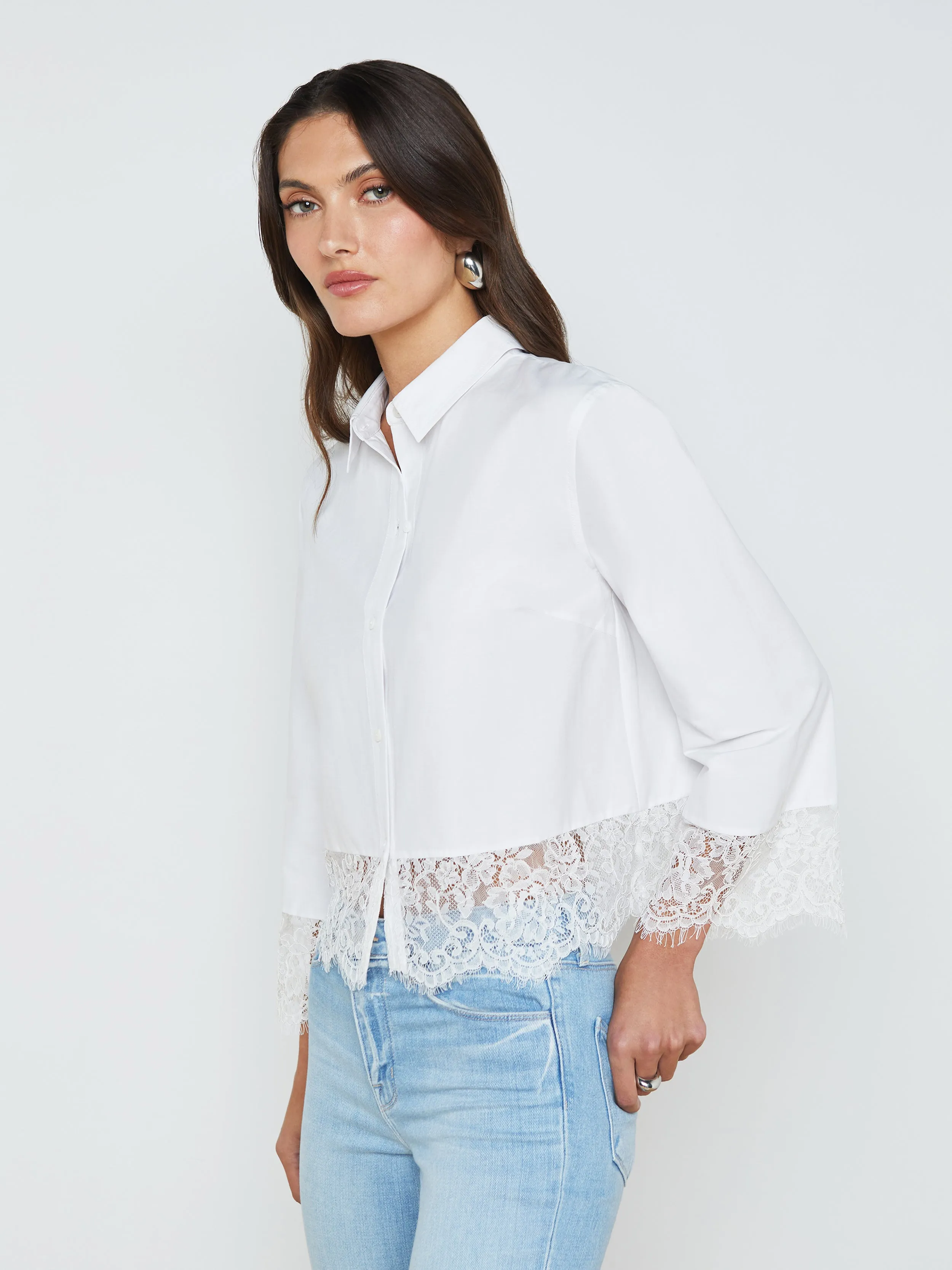 Levo Lace-Trim Shirt