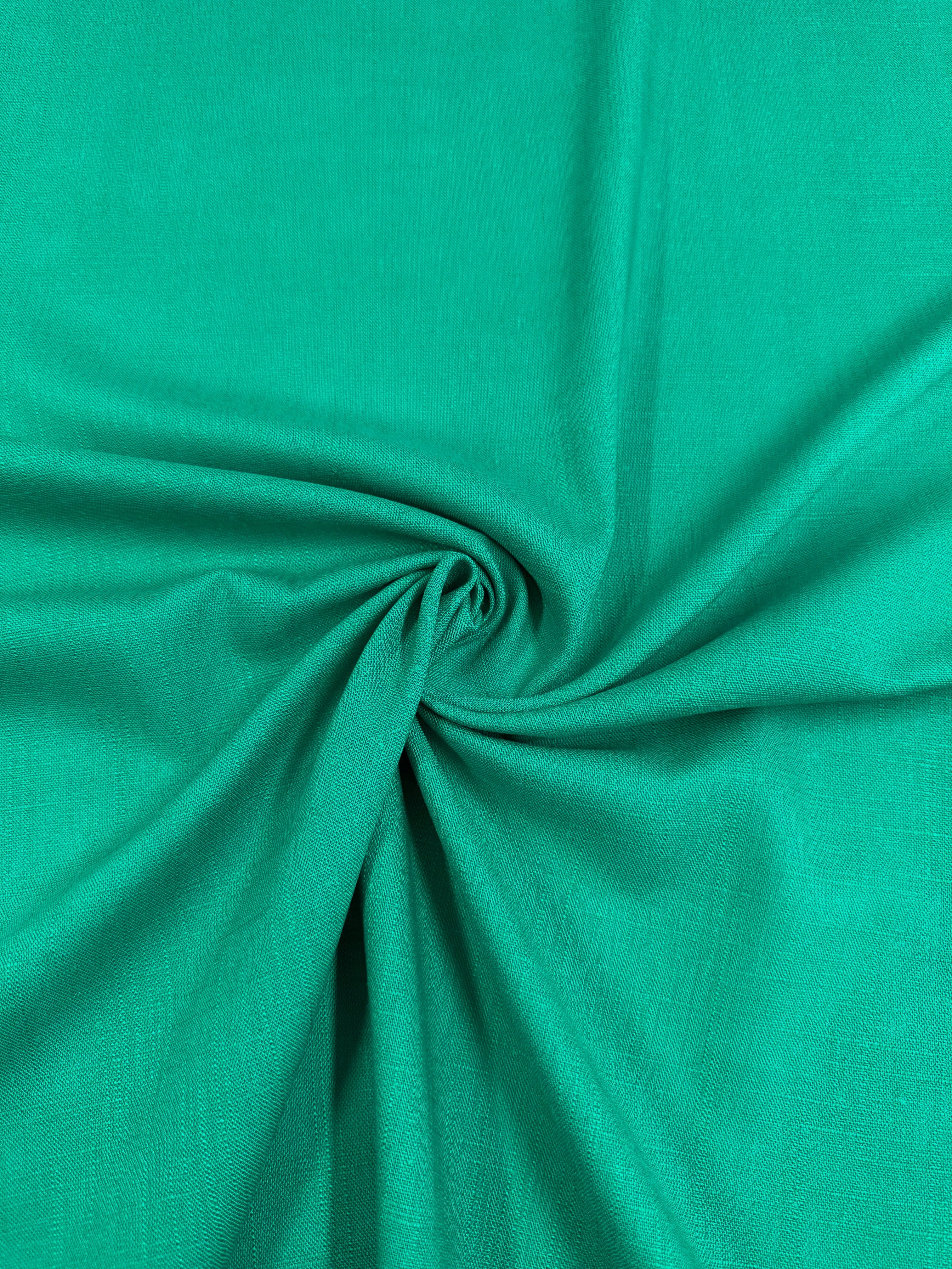 Linen Blend - Sea Green - 135cm