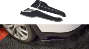 Maxton Design - REAR SIDE SPLITTERS V.2 TESLA MODEL X (2015-)