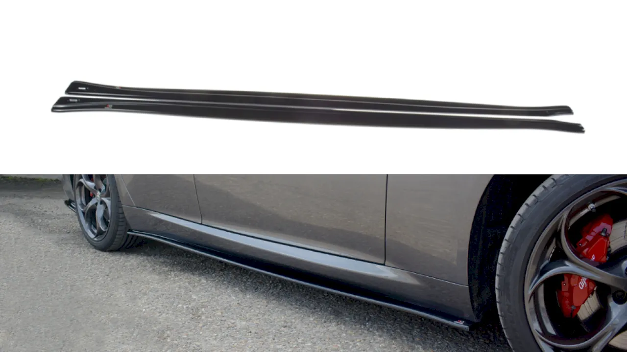 Maxton Design - SIDE SKIRTS DIFFUSERS ALFA ROMEO GIULIA VELOCE (2015-2019)