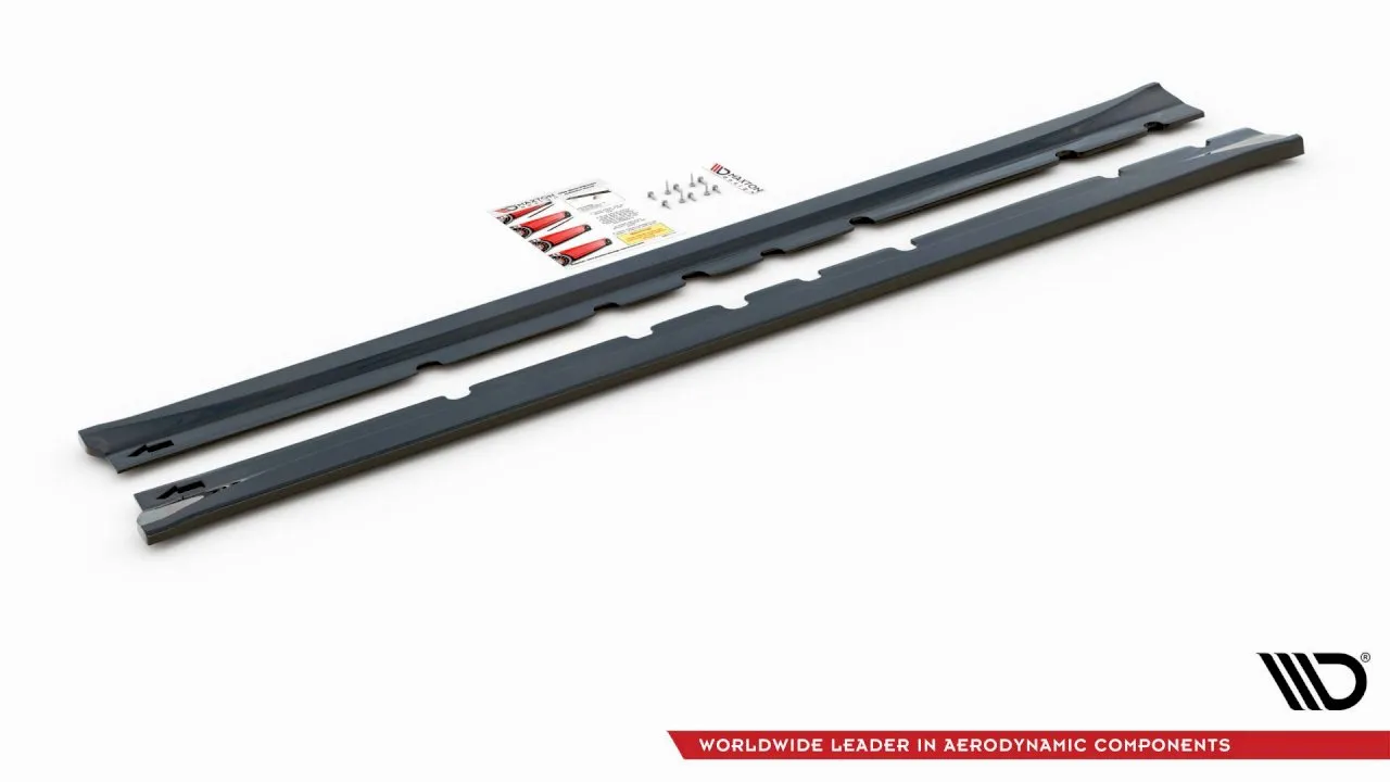 Maxton Design - SIDE SKIRTS DIFFUSERS MITSUBISHI LANCER MK8 (2007-2016)