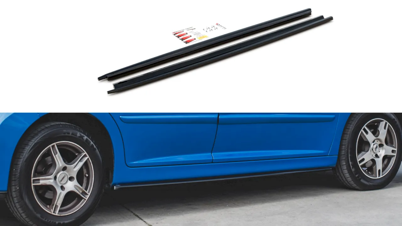 Maxton Design - SIDE SKIRTS DIFFUSERS PEUGEOT 207 SPORT (2006-2009)