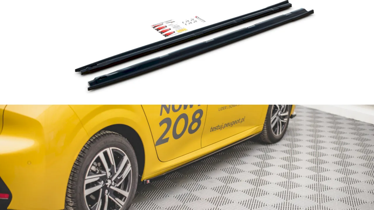 Maxton Design - SIDE SKIRTS DIFFUSERS PEUGEOT 208 MK2 (2019-)