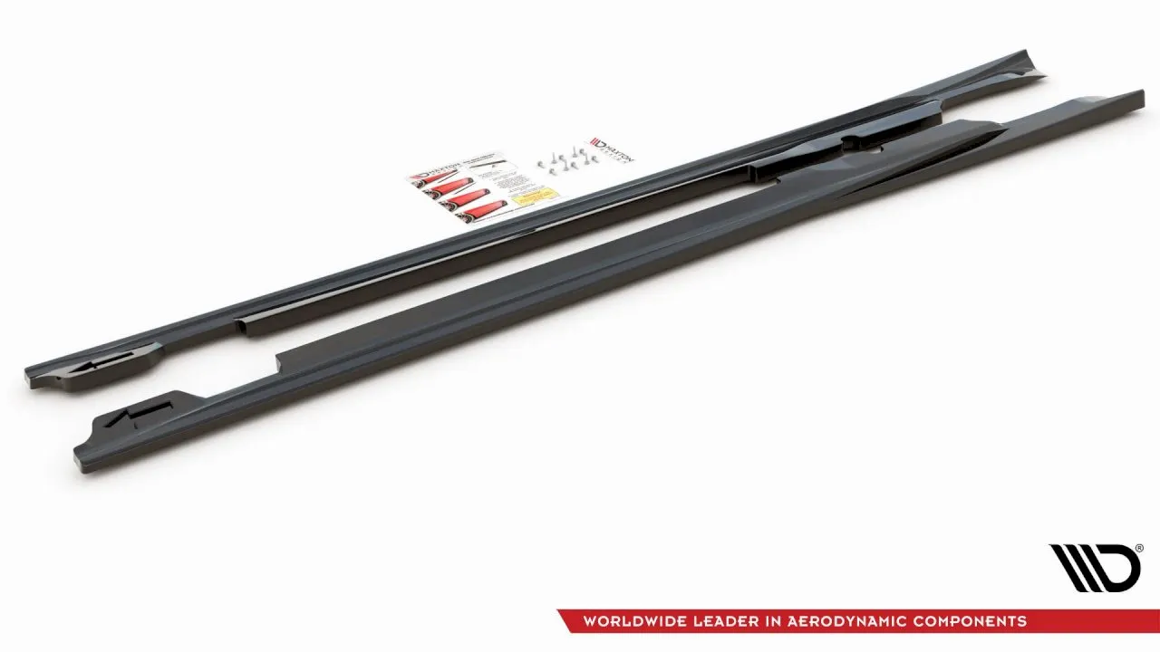 Maxton Design - SIDE SKIRTS DIFFUSERS V1 PORSCHE PANAMERA TURBO 970 FACELIFT (2013-2016)