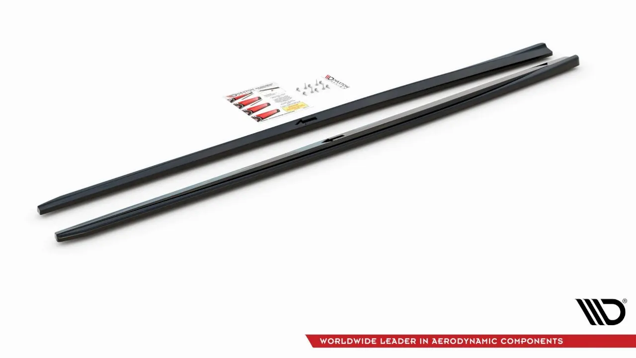 Maxton Design - SIDE SKIRTS DIFFUSERS V.2 AUDI S3 SEDAN 8V FACELIFT (2016-2020)