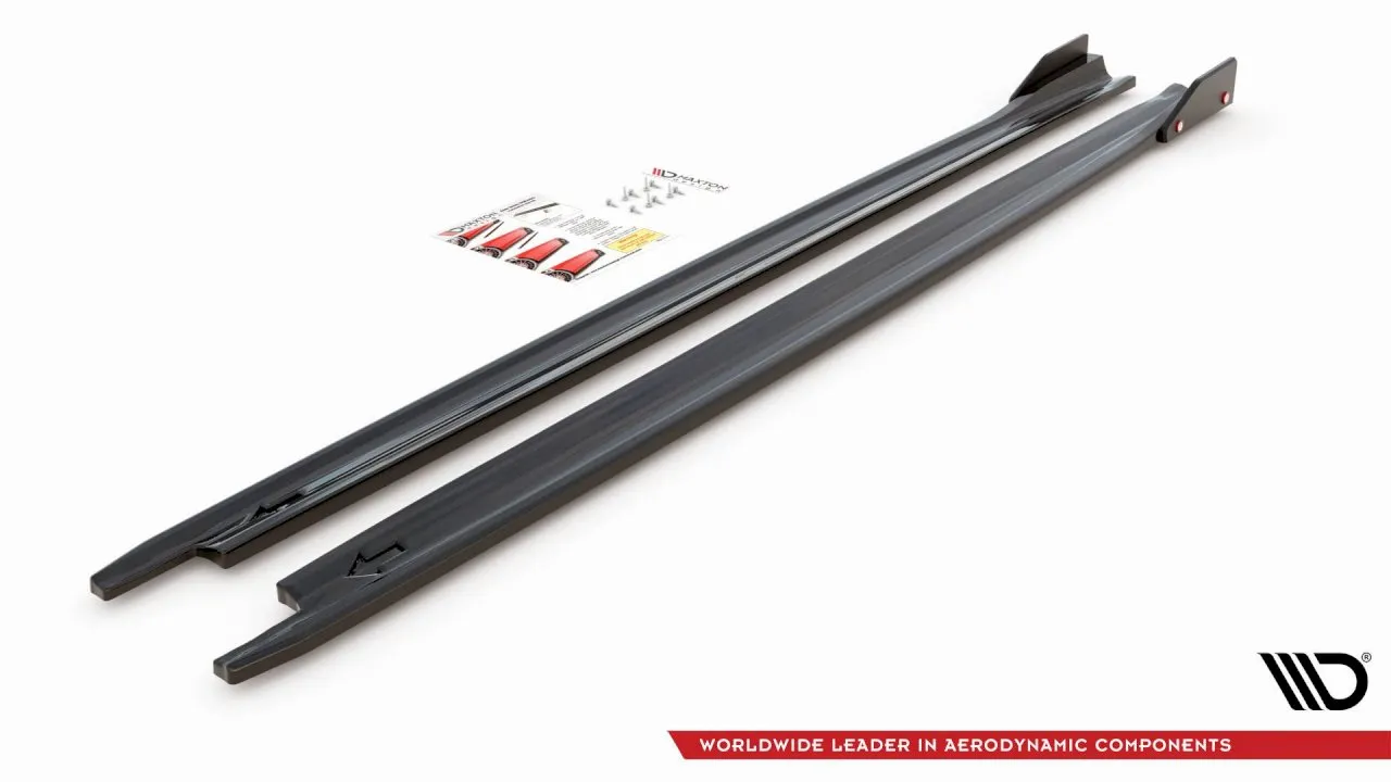 Maxton Design - SIDE SKIRTS DIFFUSERS V.2   FLAPS SKODA OCTAVIA RS MK4