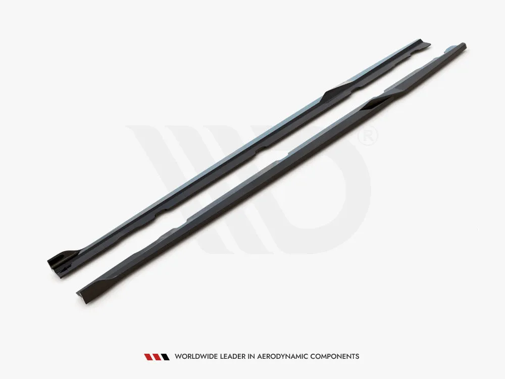 Maxton Design - SIDE SKIRTS DIFFUSERS V.2 MERCEDES-AMG C 63AMG COUPE C205 FACELIFT (2018-2021)