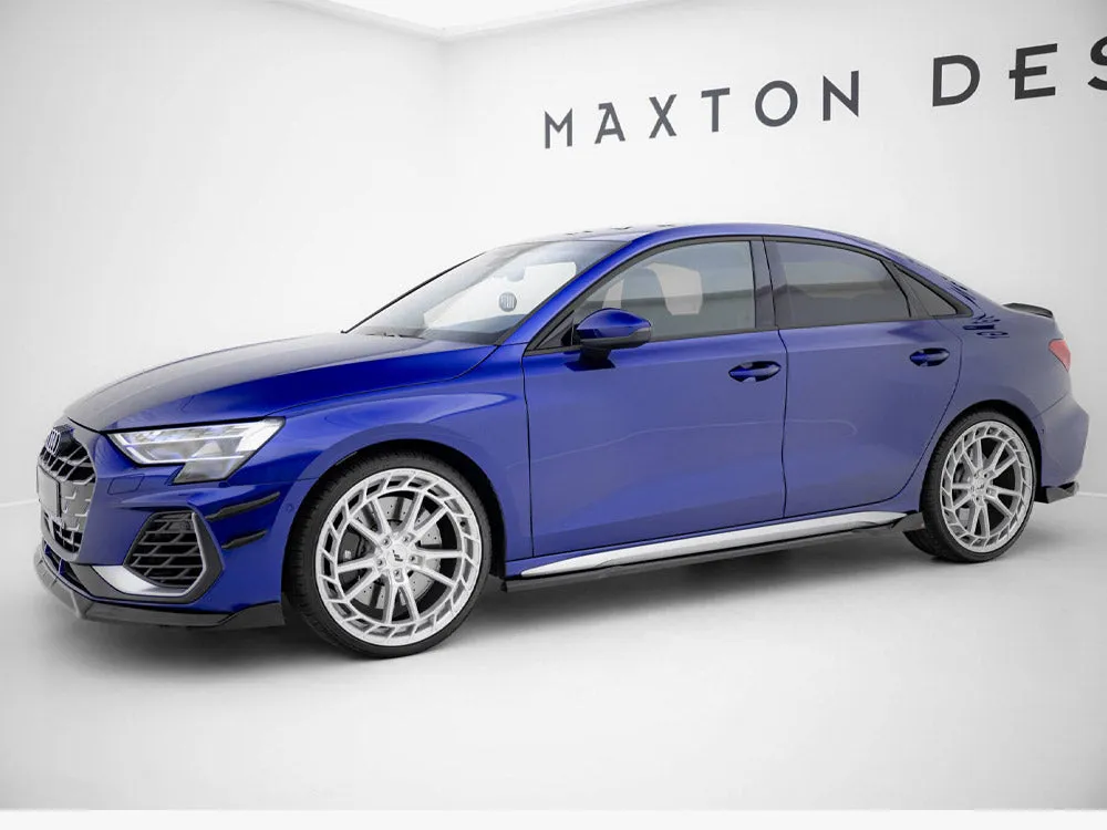 Maxton Design - Side Skirts Diffusers V.3 Audi A3 S-Line Sedan / S3 Sedan 8Y Facelift