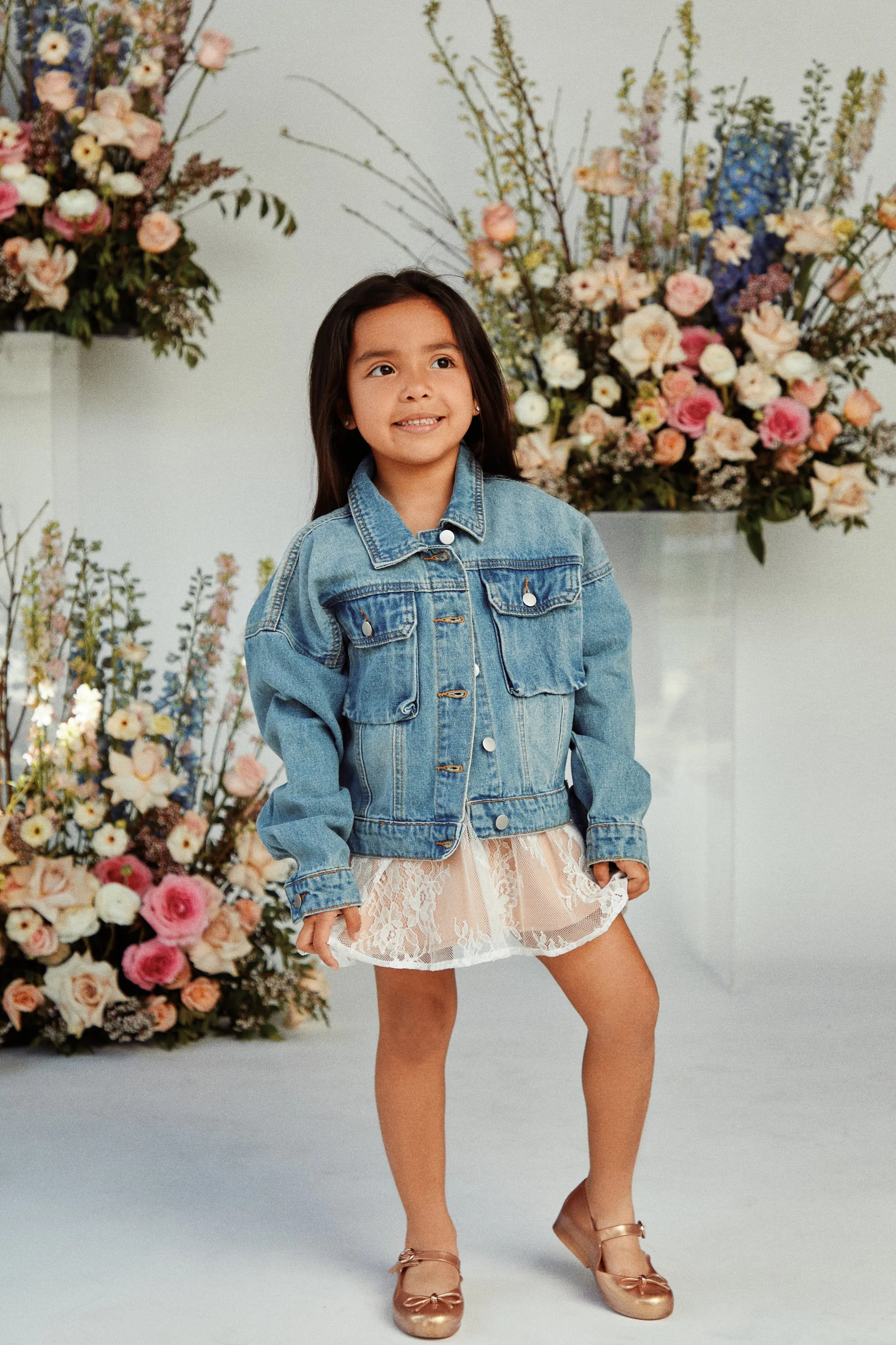 Mini Ella Denim Jacket - Denim