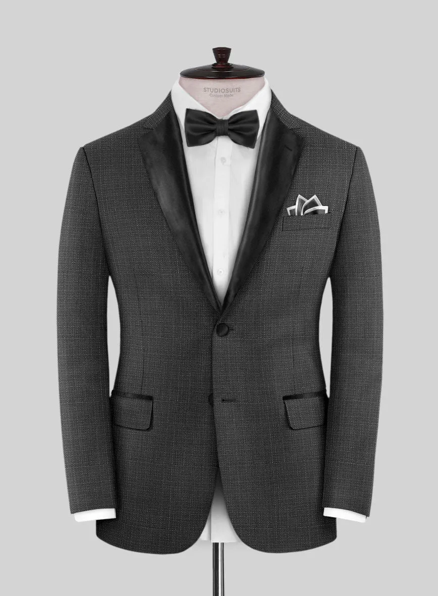 Napolean Bob Weave Gray Wool Tuxedo Jacket