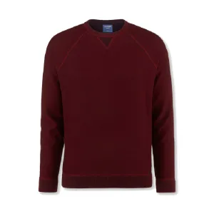 OLYMP Knitwear Crew Neck Jumper Dark Red 5320/45/39