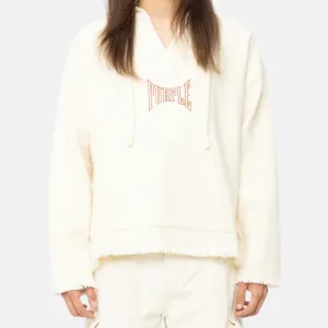 Purple Brand Off White Beach Hoodie