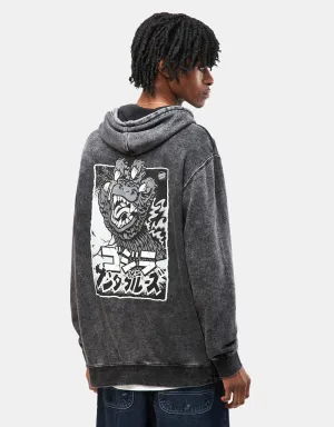 Santa Cruz x Godzilla Hand Heavyweight Pullover Hoodie - Black