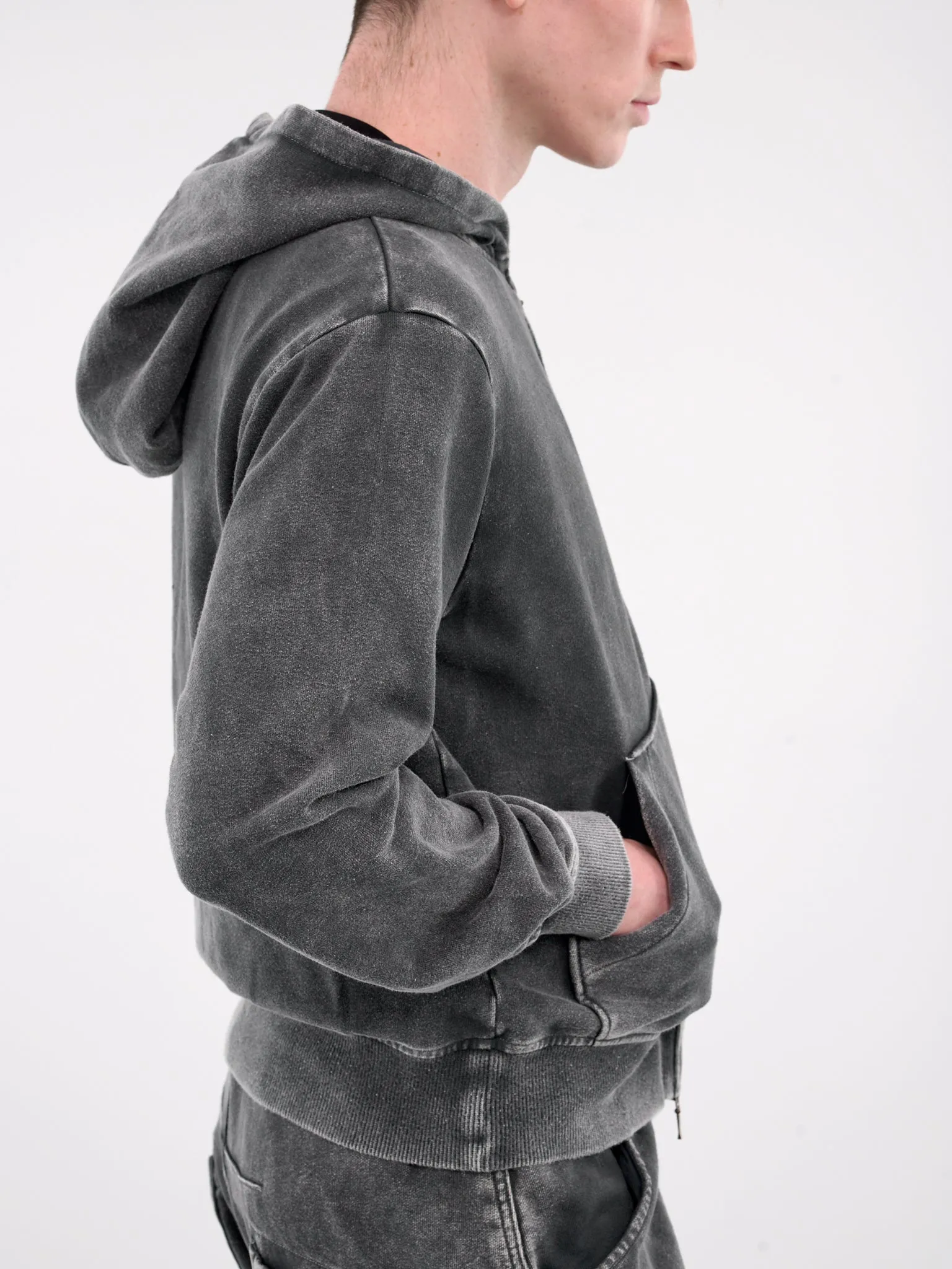 Shabby Full Zip Hoodie (JER-101-01-GREY)